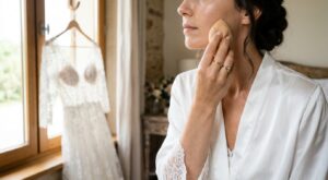 Se maquiller seule pour son mariage : ce geste de pro qui change tout pour un teint parfait et intact jusqu&rsquo;au bout de la nuit