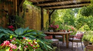 Canicule en vue : ce simple aménagement transforme un petit coin dehors en refuge d’ombre frais sans aucun gros travaux
