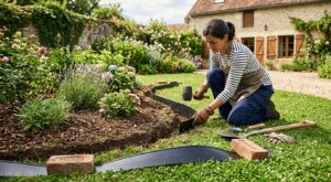 Ce geste oublié avant la pose d&rsquo;une bordure de jardin en plastique la rend 10 fois plus facile à installer (et évite la galère)