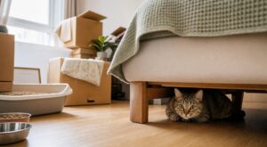 Depuis le déménagement, il ne sort plus : ce comportement chez votre chat révèle un problème bien plus grave qu’on le croit