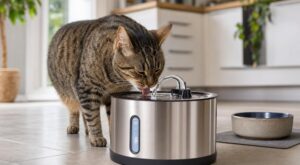 Fini la gamelle d’eau pour le chat : ce nouveau système conseillé par les vétérinaires éviterait des soucis urinaires à votre chat