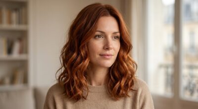 Ni vraiment brune ni totalement rousse : cette coloration, la plus demandée du moment, pourrait bien transformer votre visage