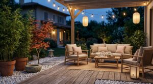 Terrasse zen 2026 : ces 22 idées toutes simples (dont cette couleur inattendue) vont métamorphoser votre extérieur en refuge