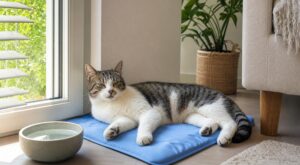 Canicule : si votre chat halète sur le carrelage, ce petit accessoire à moins de 10 € peut transformer son coin sieste tout l’été