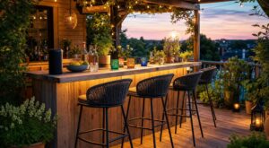 Ce coin de jardin métamorphose vos soirées d’été : 15 détails déco pour un bar vraiment digne d’un beach club chez vous