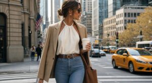 Être une maman stylée à New York : on valide ces hauts ultra chic qui transforment n’importe quel jean ou pantalon
