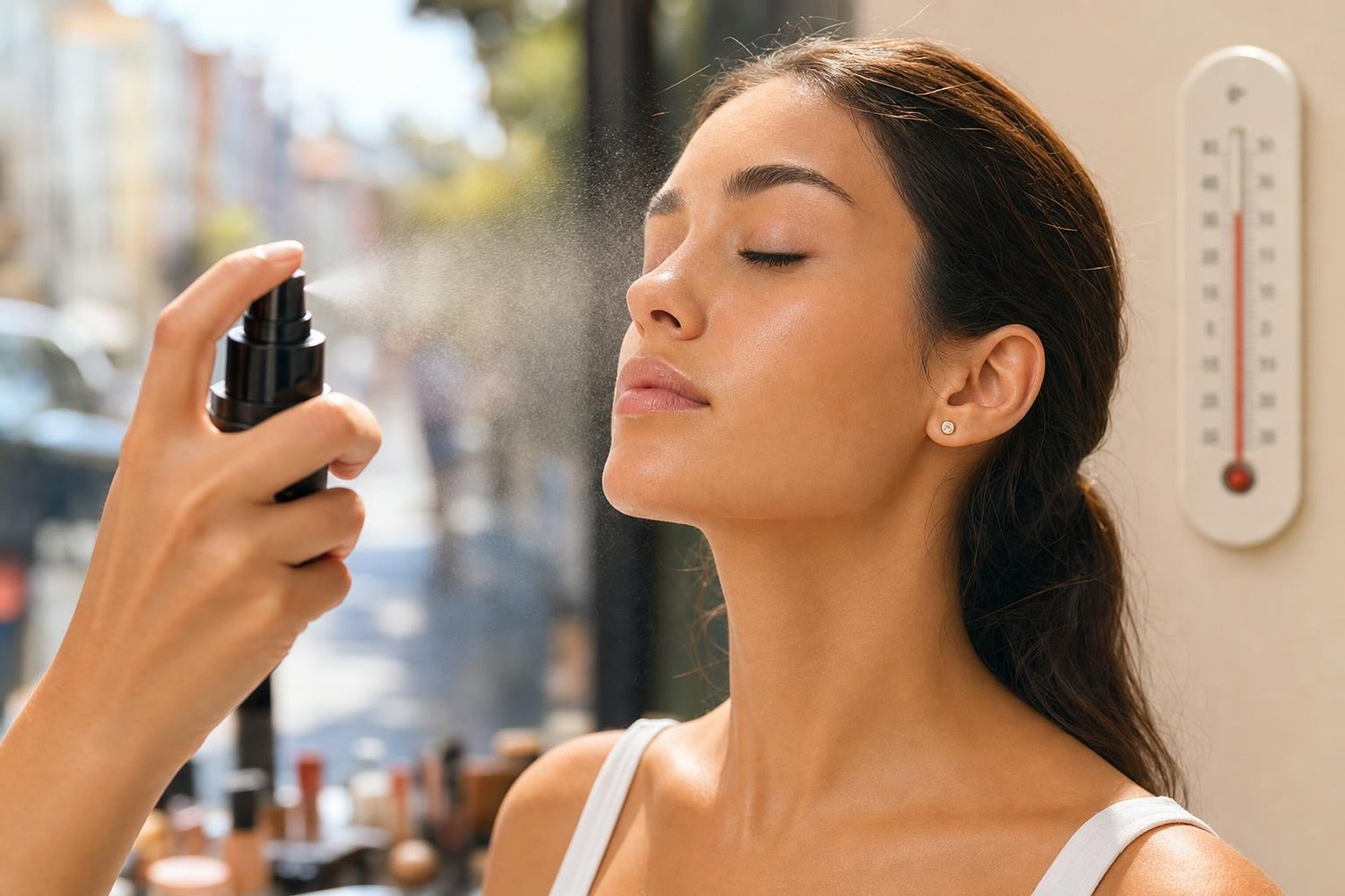 Cette astuce des maquilleurs bloque le fond de teint sous 30 °C : si le vôtre coule encore, c’est que vous ne faites pas ça