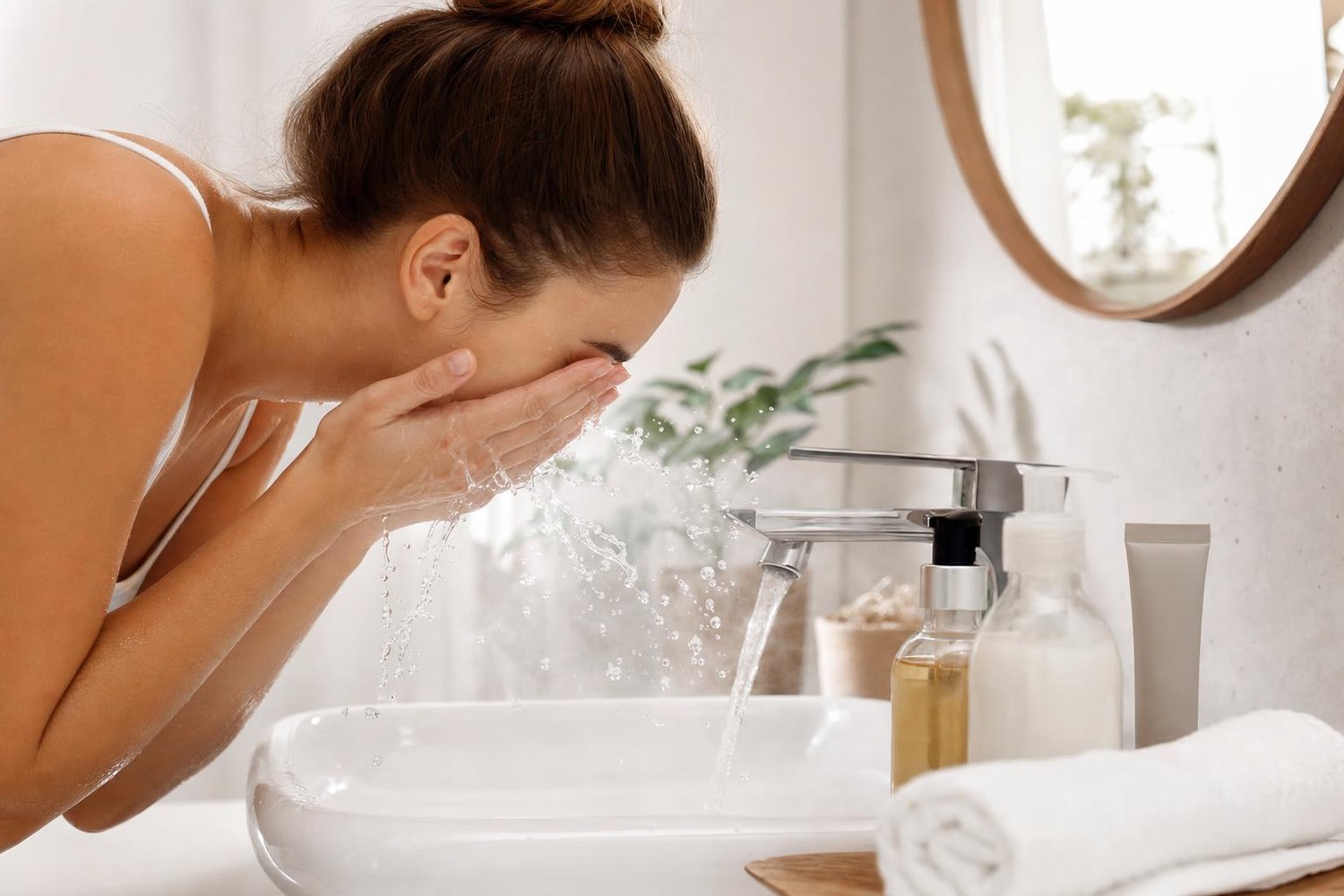 Cette routine minimaliste pour se laver le visage le matin cartonne sur les réseaux, mais les dermatologues ne valident pas