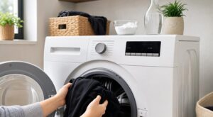 Je ne fais plus jamais déteindre mon linge noir : ce geste avec un ingrédient de cuisine au premier lavage évite la catastrophe