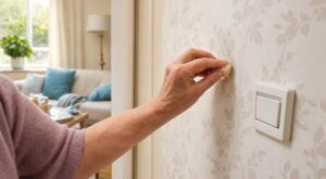 Traces de doigts sur papier peint non lavable : ce geste à sec de nos grands-mères qui nettoie tout sans jamais décoller le lé
