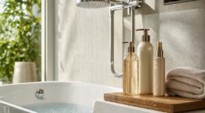 Ce geste de 5 secondes sous la douche rend les cheveux brillants comme un glass hair (et presque personne ne le fait vraiment)